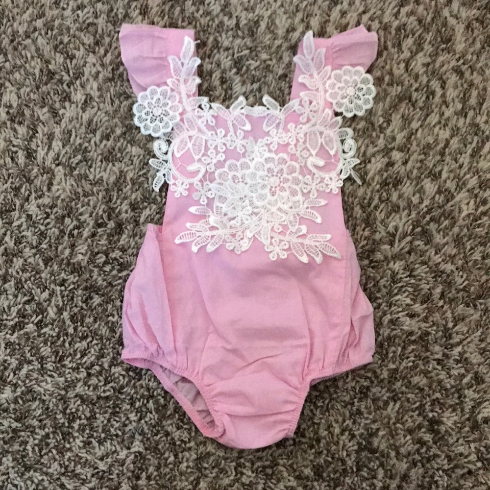 Pink and Lace Onepiece